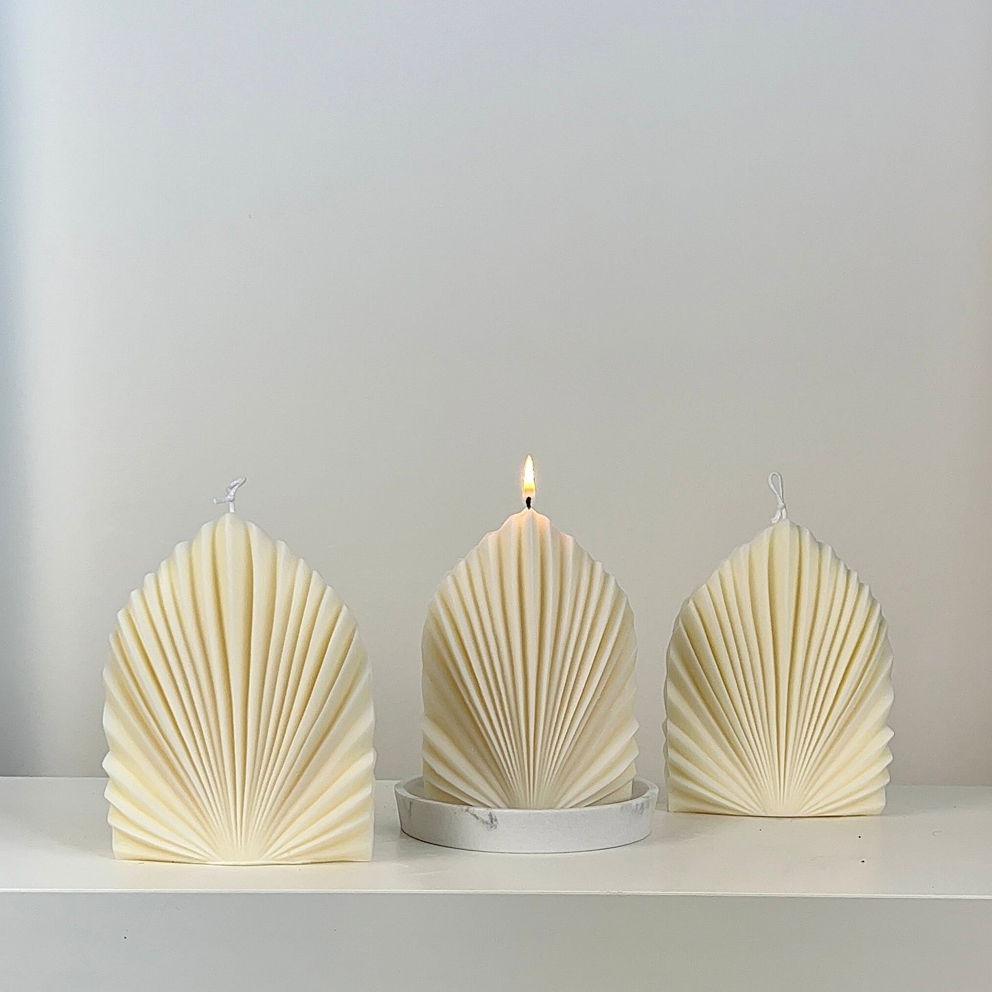 Sculptural Palm Leaf Candle