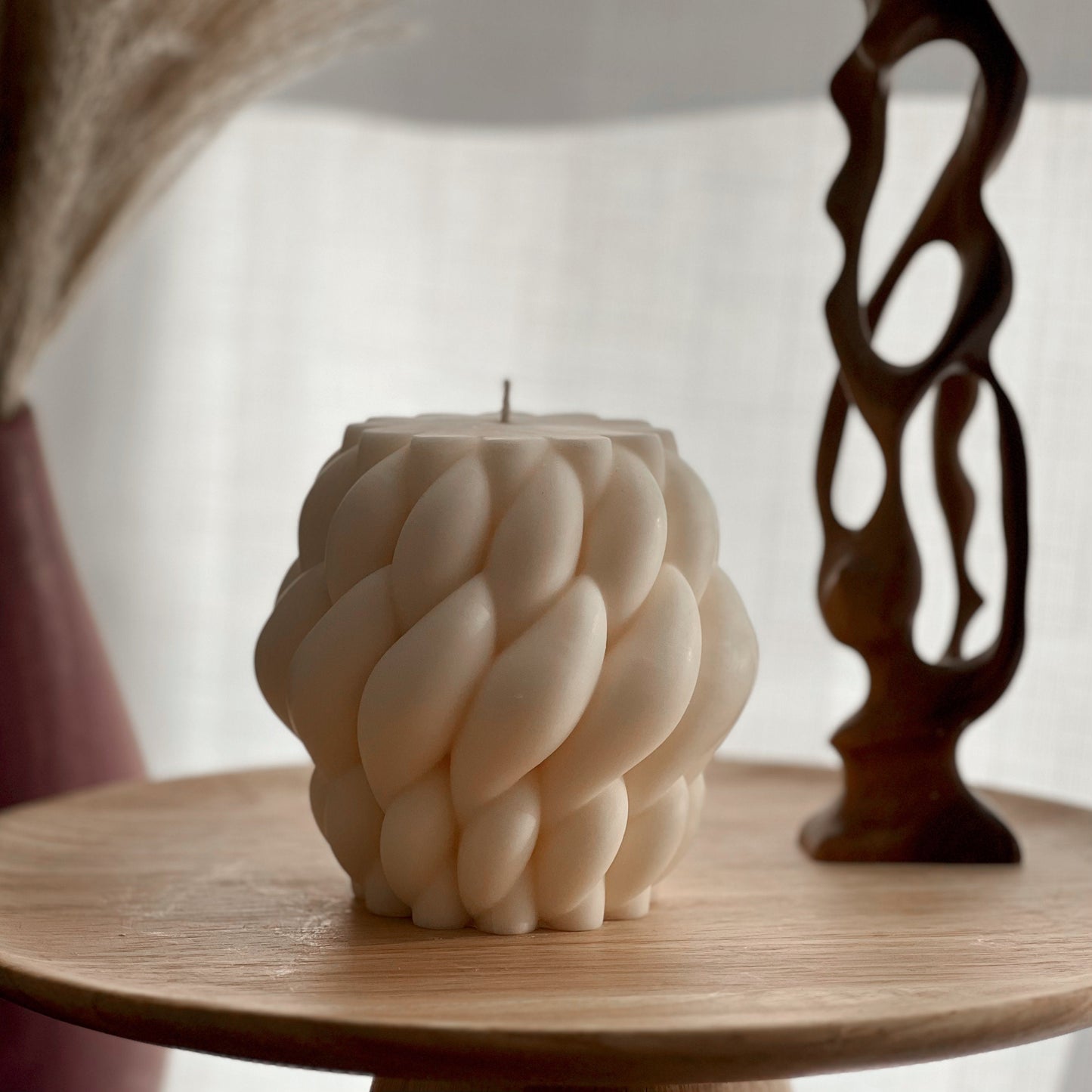 Large Knitted Soy Candle