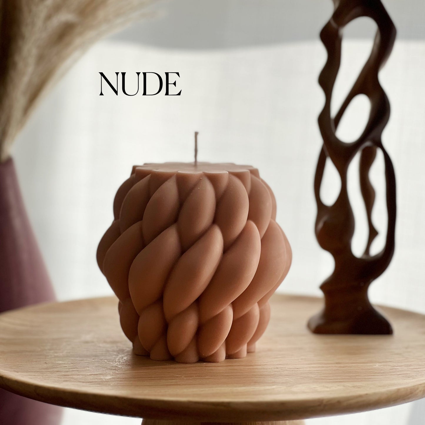 Large Knitted Soy Candle