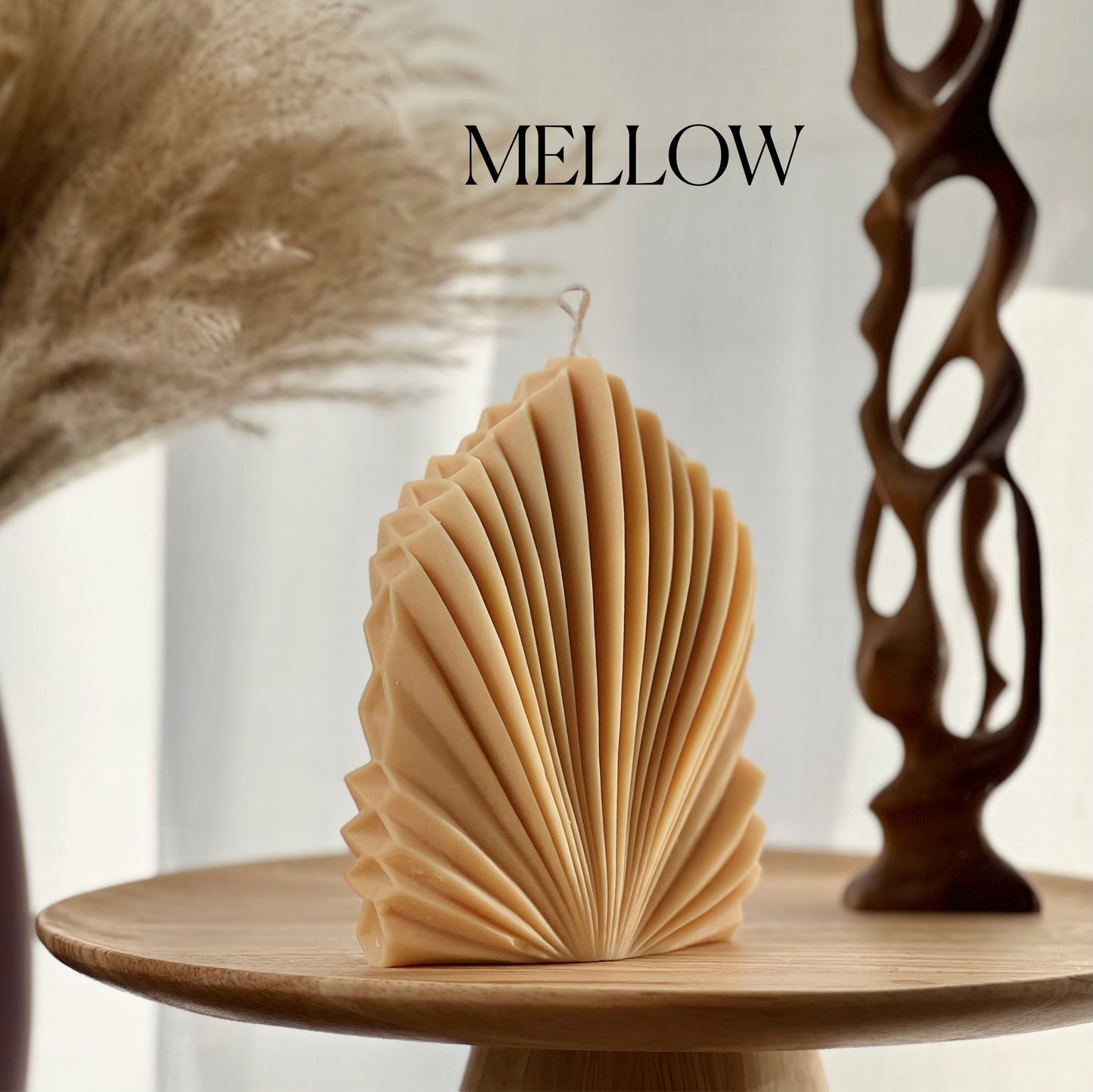 Sculptural Palm Leaf Candle