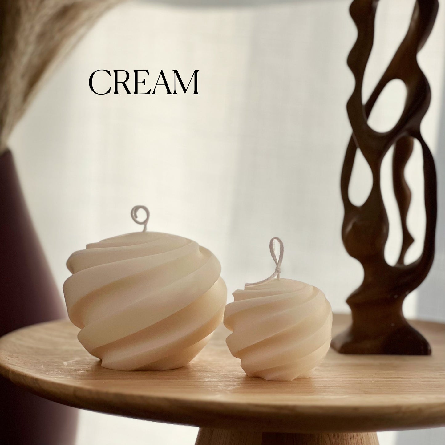 Swirl Ball Candle Set