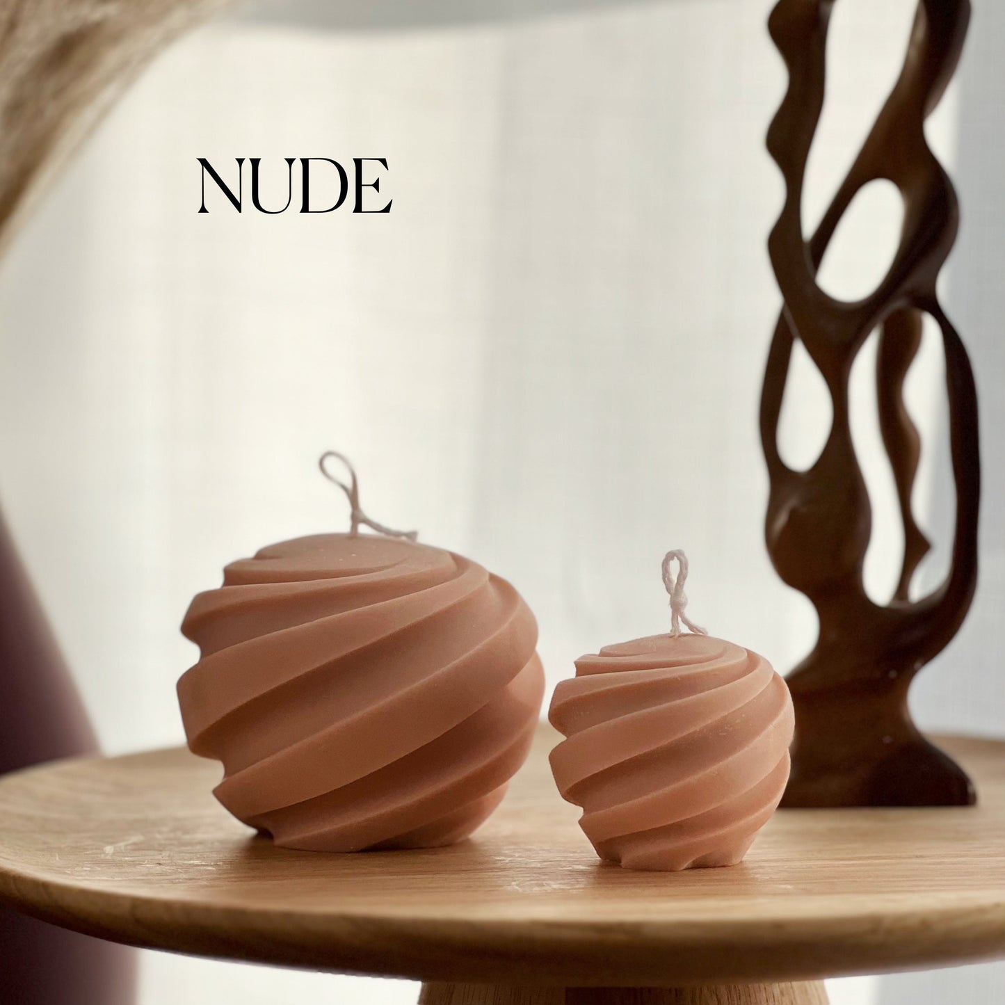 Swirl Ball Candle Set