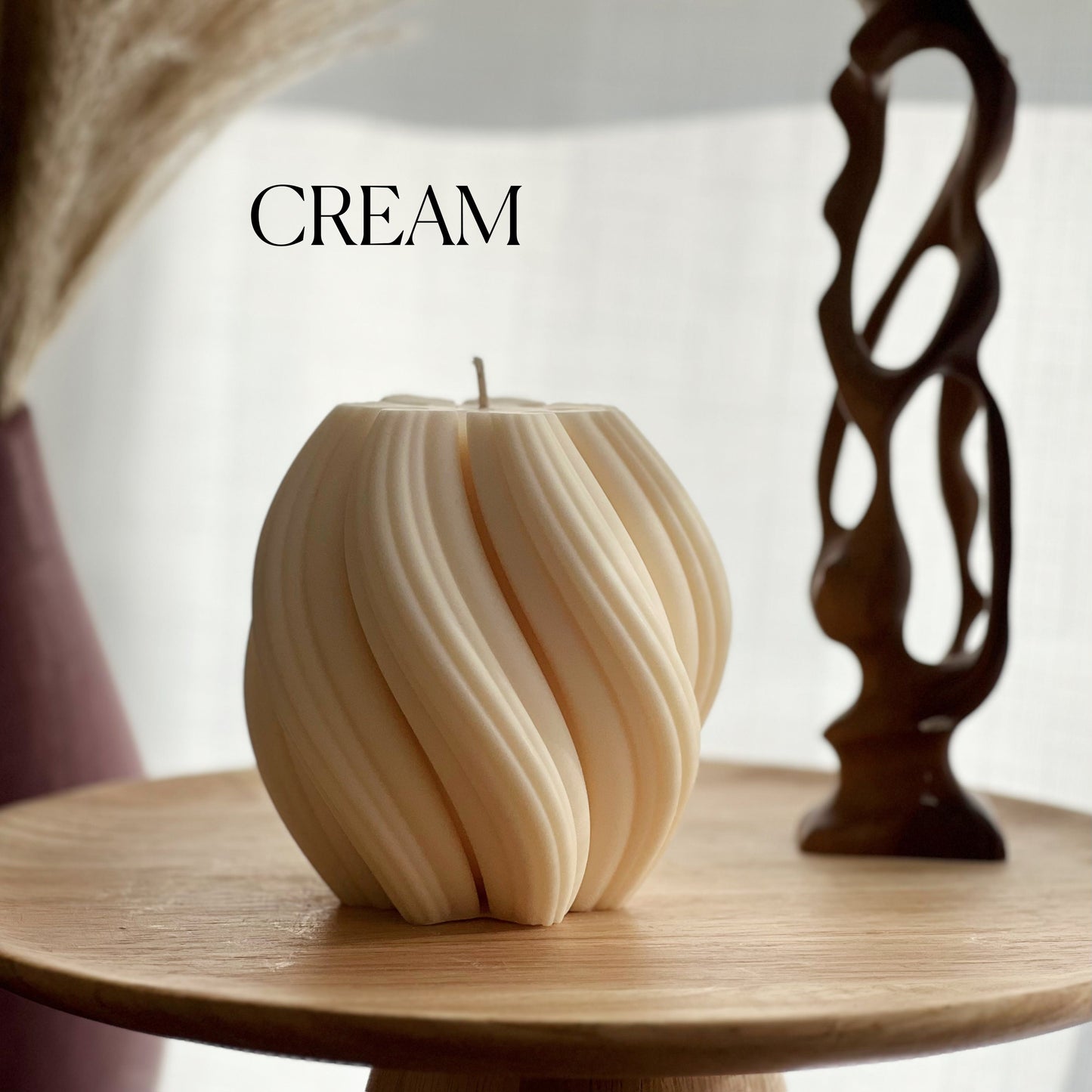 Big Swirl Candle