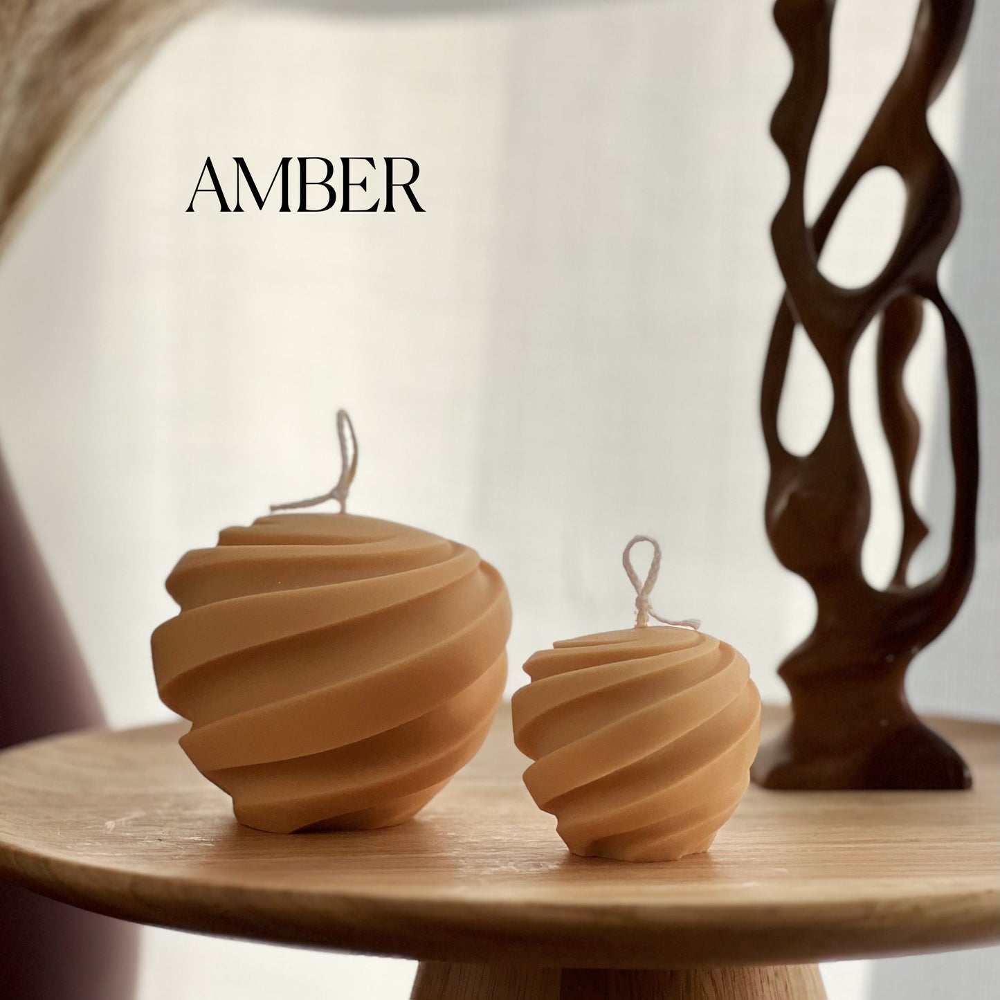 Swirl Ball Candle Set