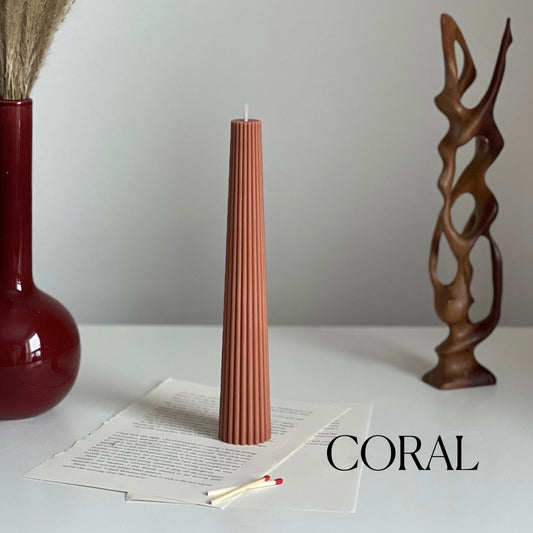Greko Column Ribbed Candle