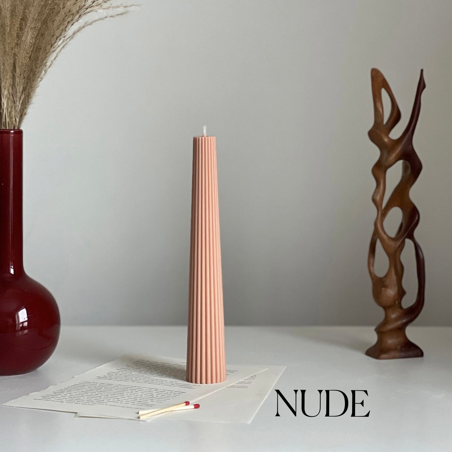 Greko Column Ribbed Candle