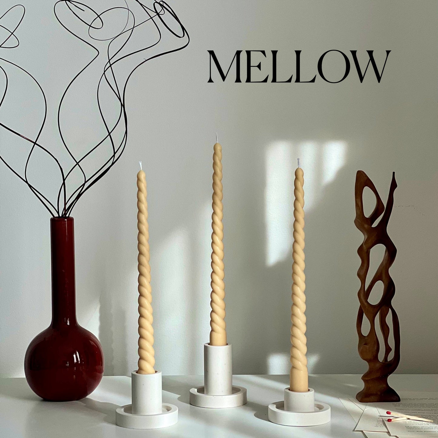 Tall Twisted Taper Candle