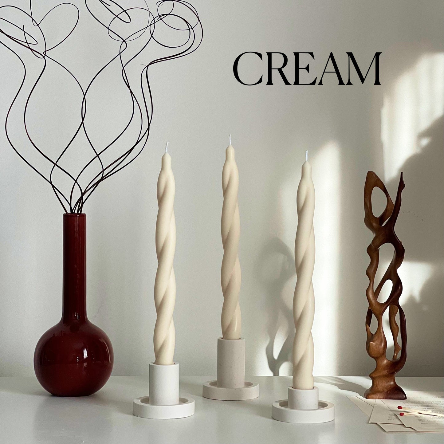 Tall Twisted Taper Candle