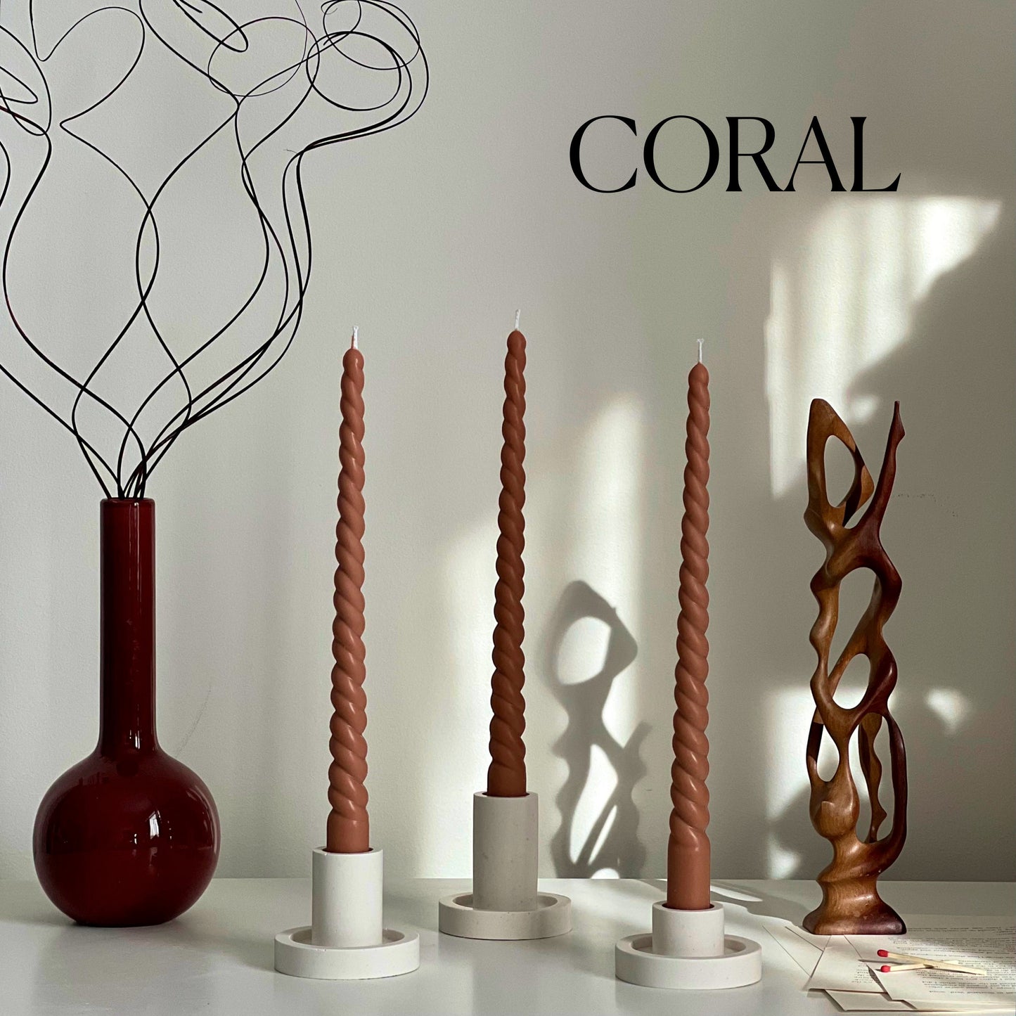 Tall Twisted Taper Candle