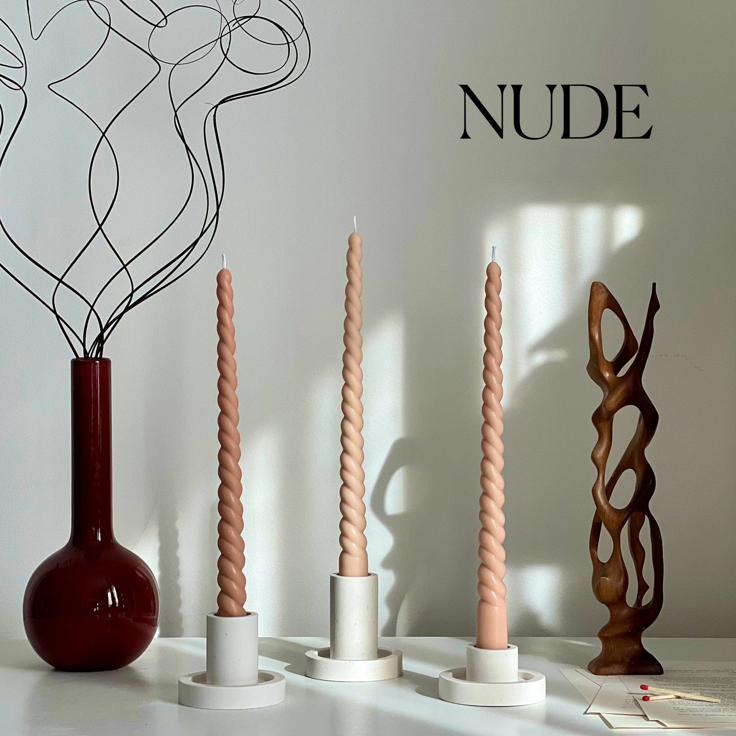 Tall Twisted Taper Candle