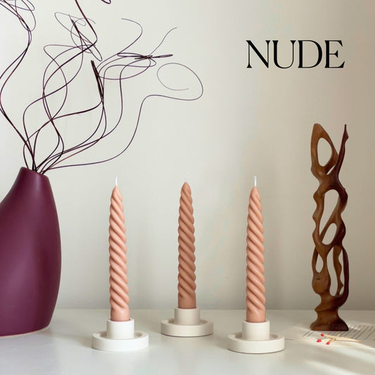 Thick Twisted Taper Candle