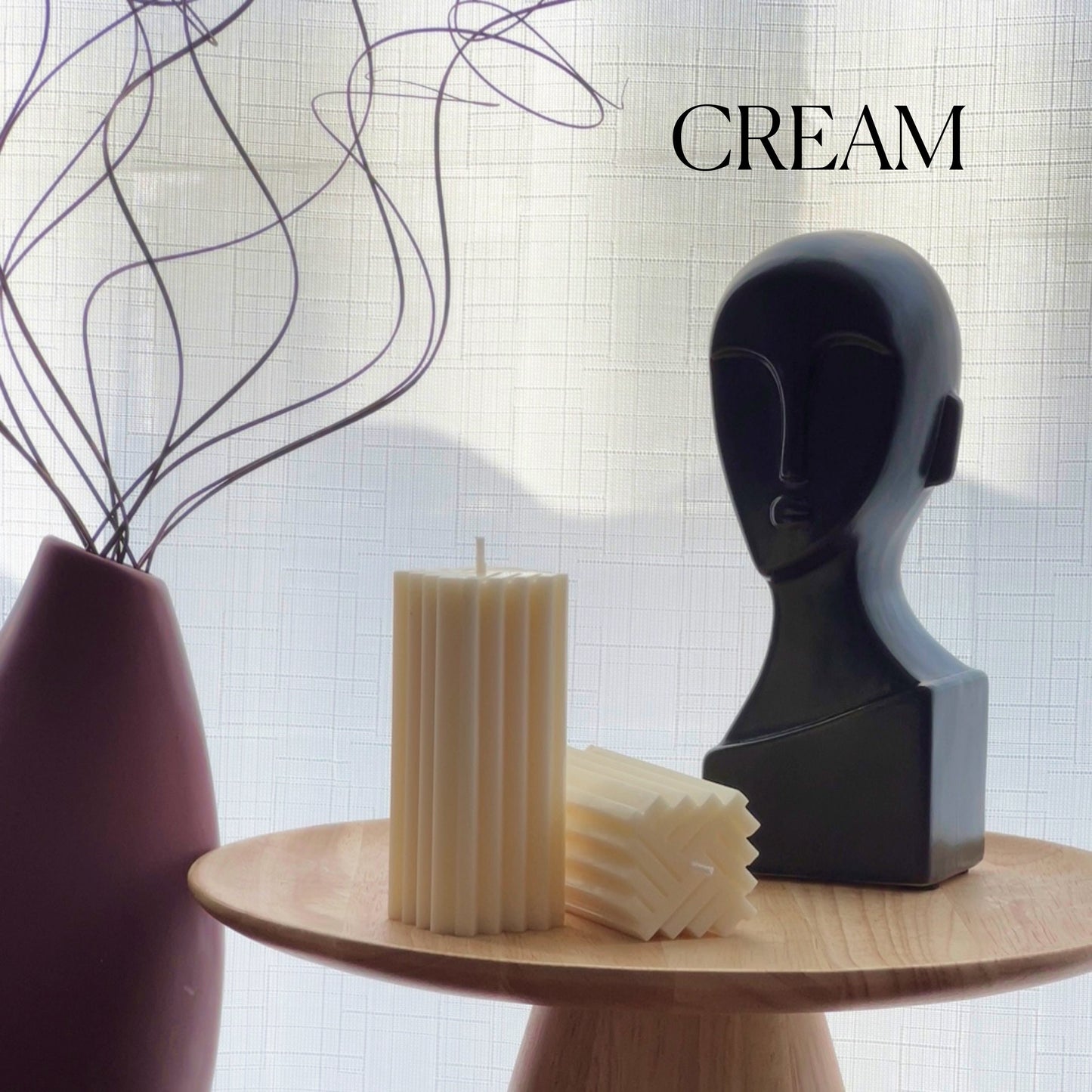 Geometric Pillar Candle