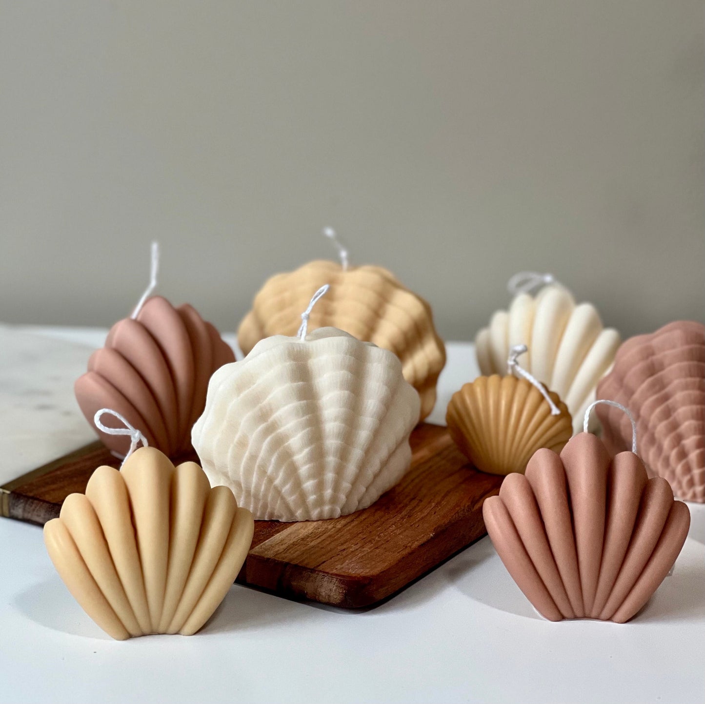Large Sea Shell Candle