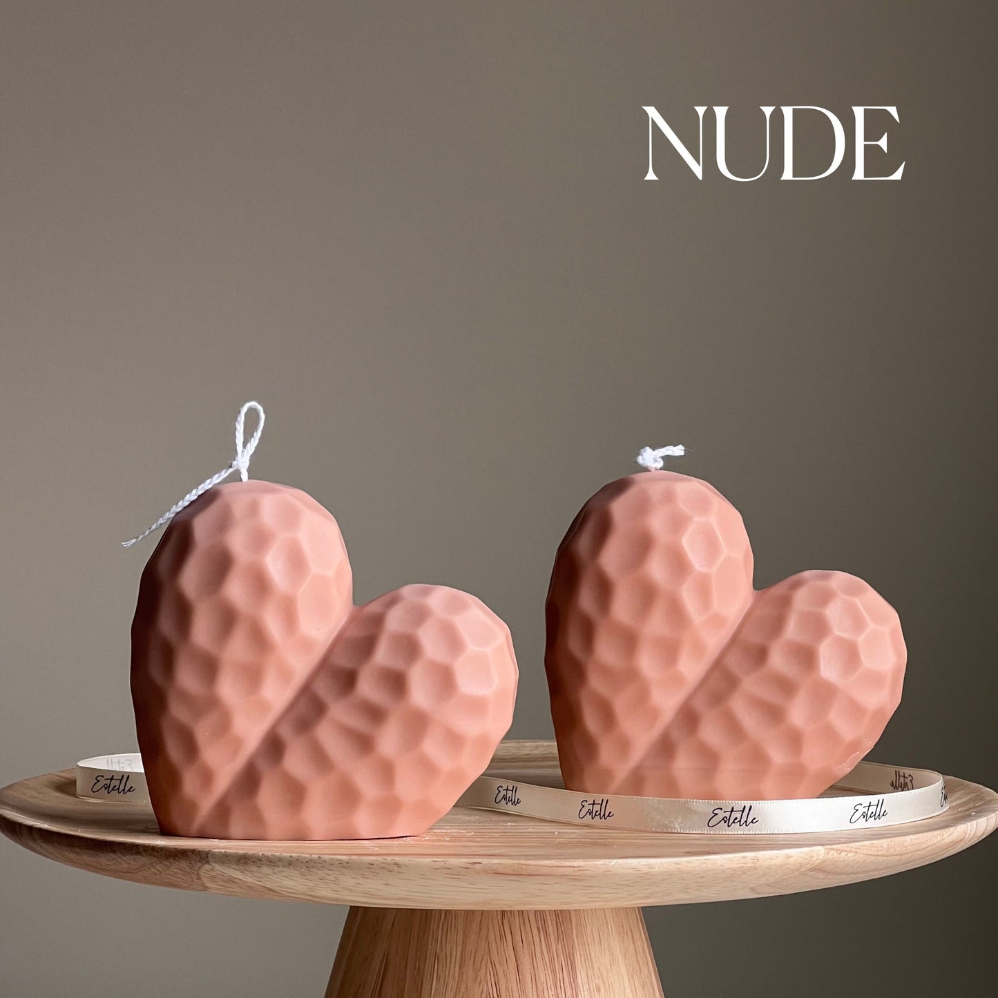 Large Heart Candle