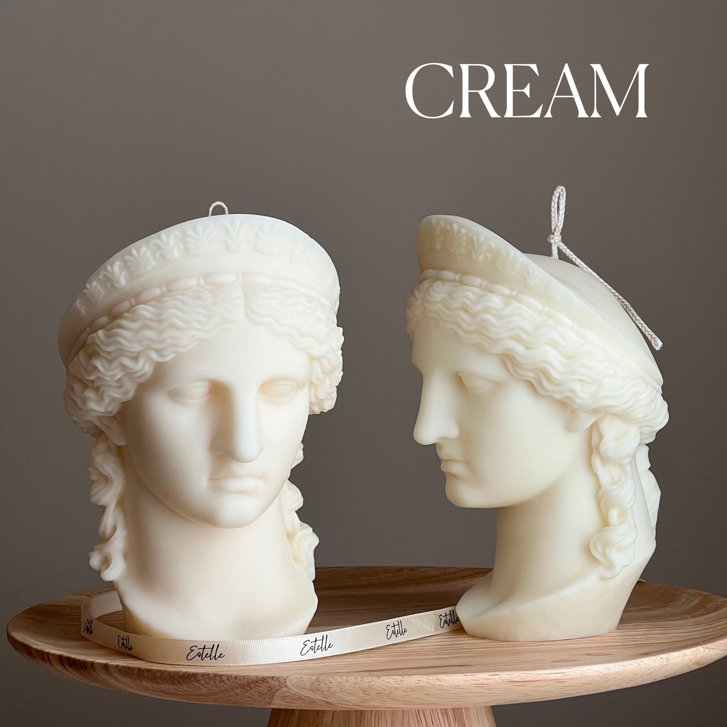 Huge Hera Goddess Bust Candle
