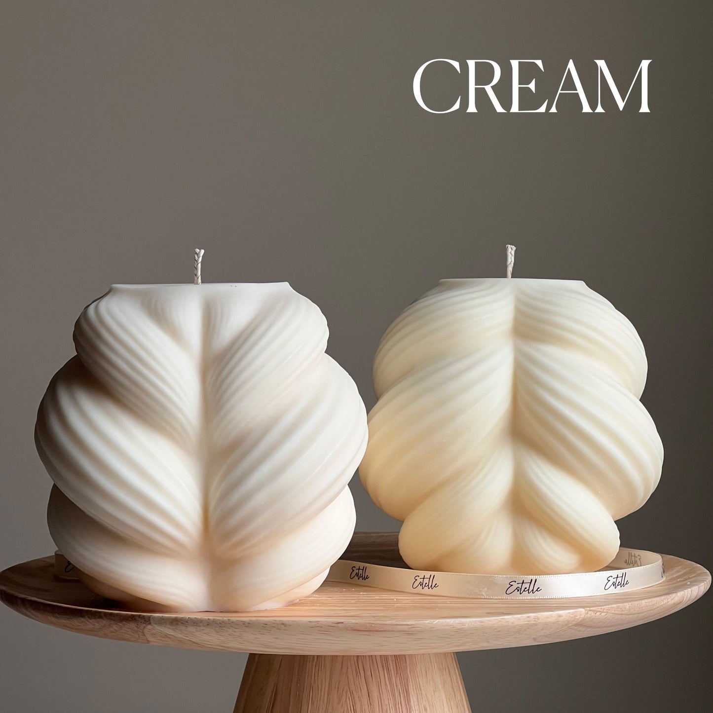 Huge Swirl Twisted Knot Candle