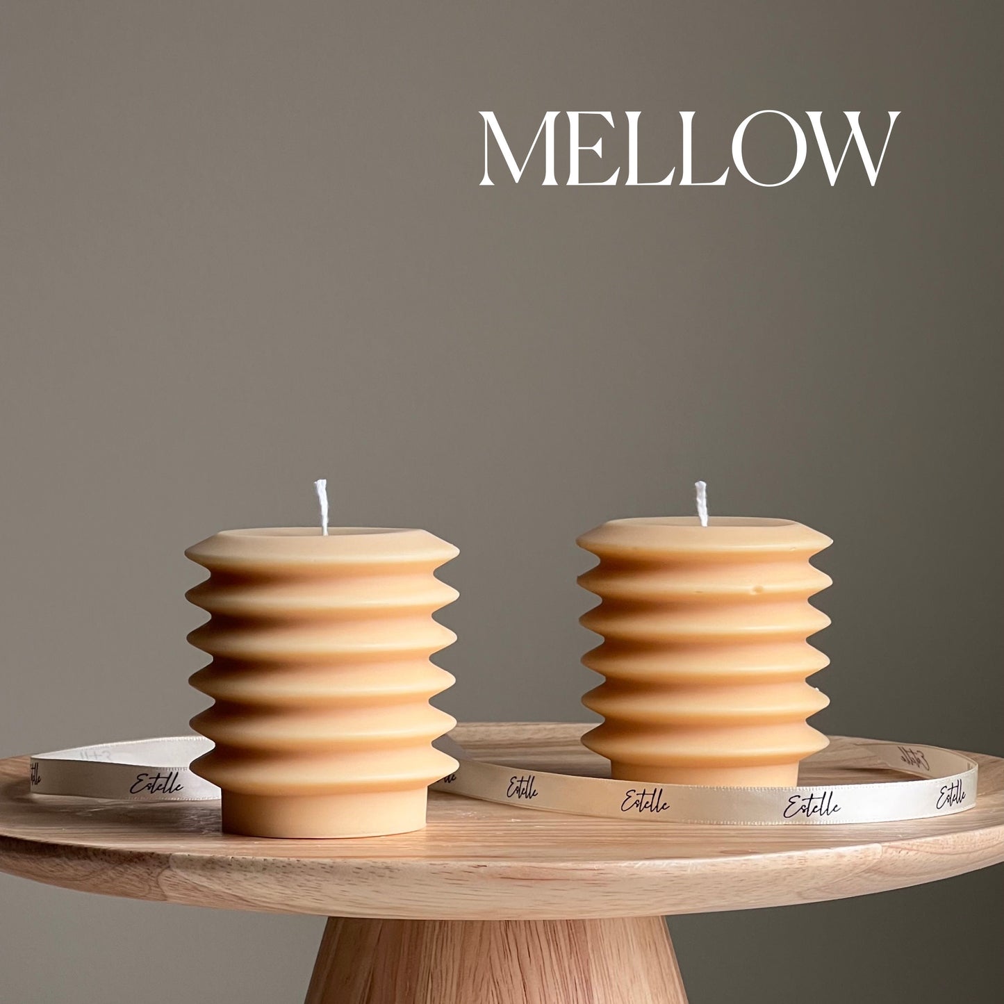 Ribbed Column Candle