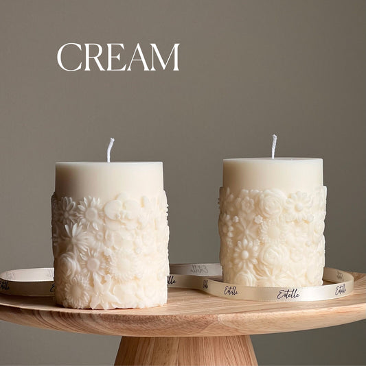 Flower Pillar Candle