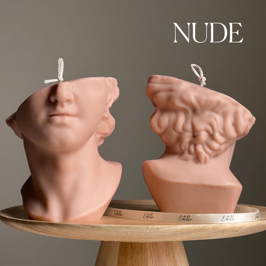 Huge Half David's Face Candle