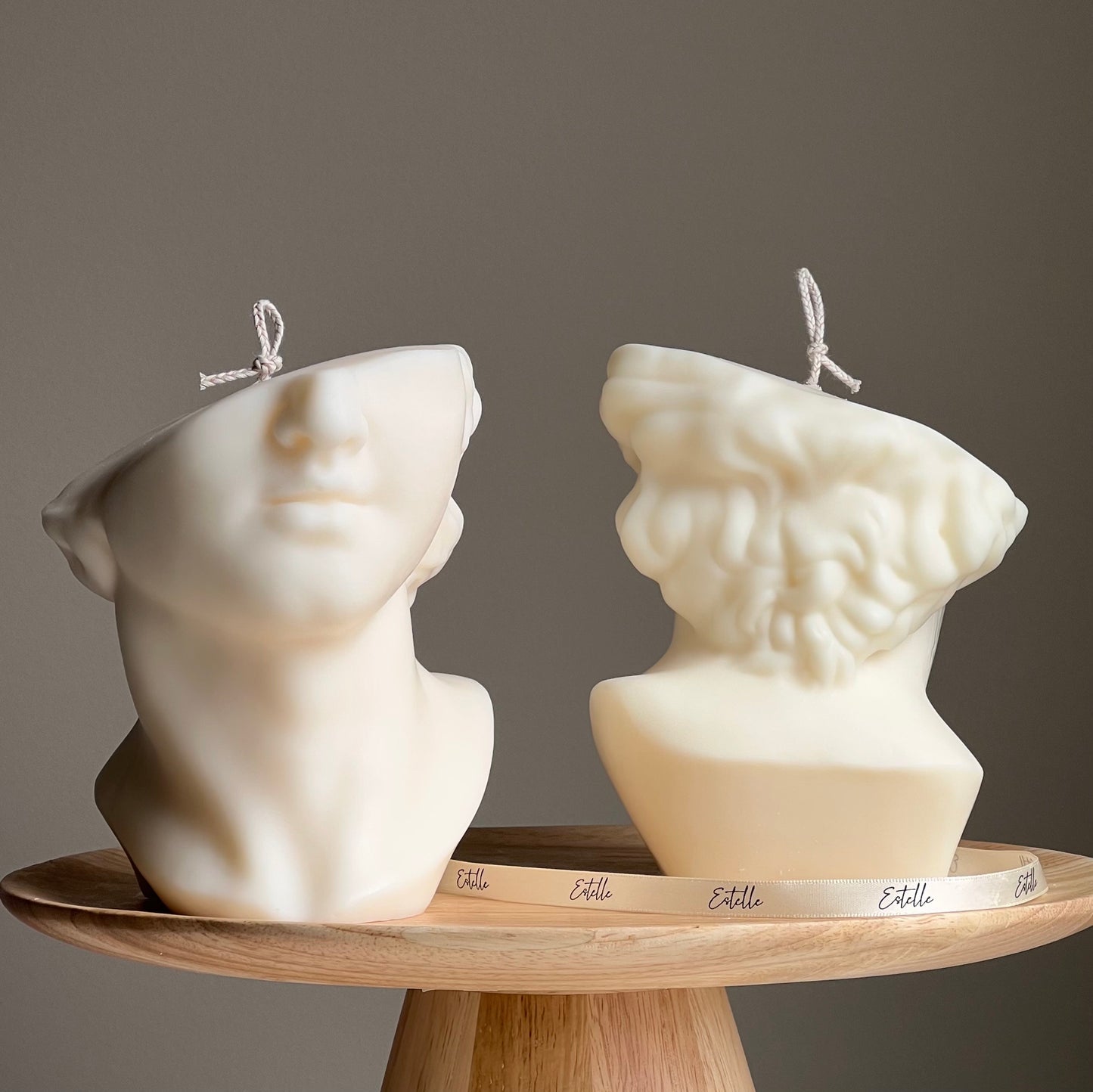 Huge Half David's Face Candle