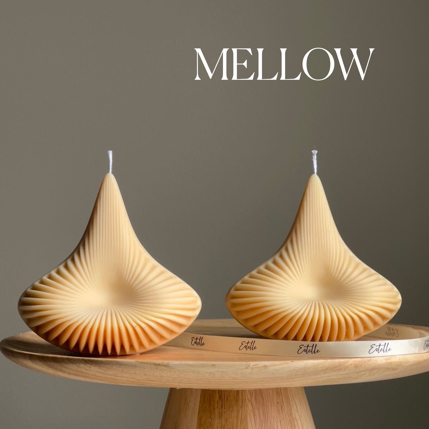 Ribbed Pyramid Lantern Candle