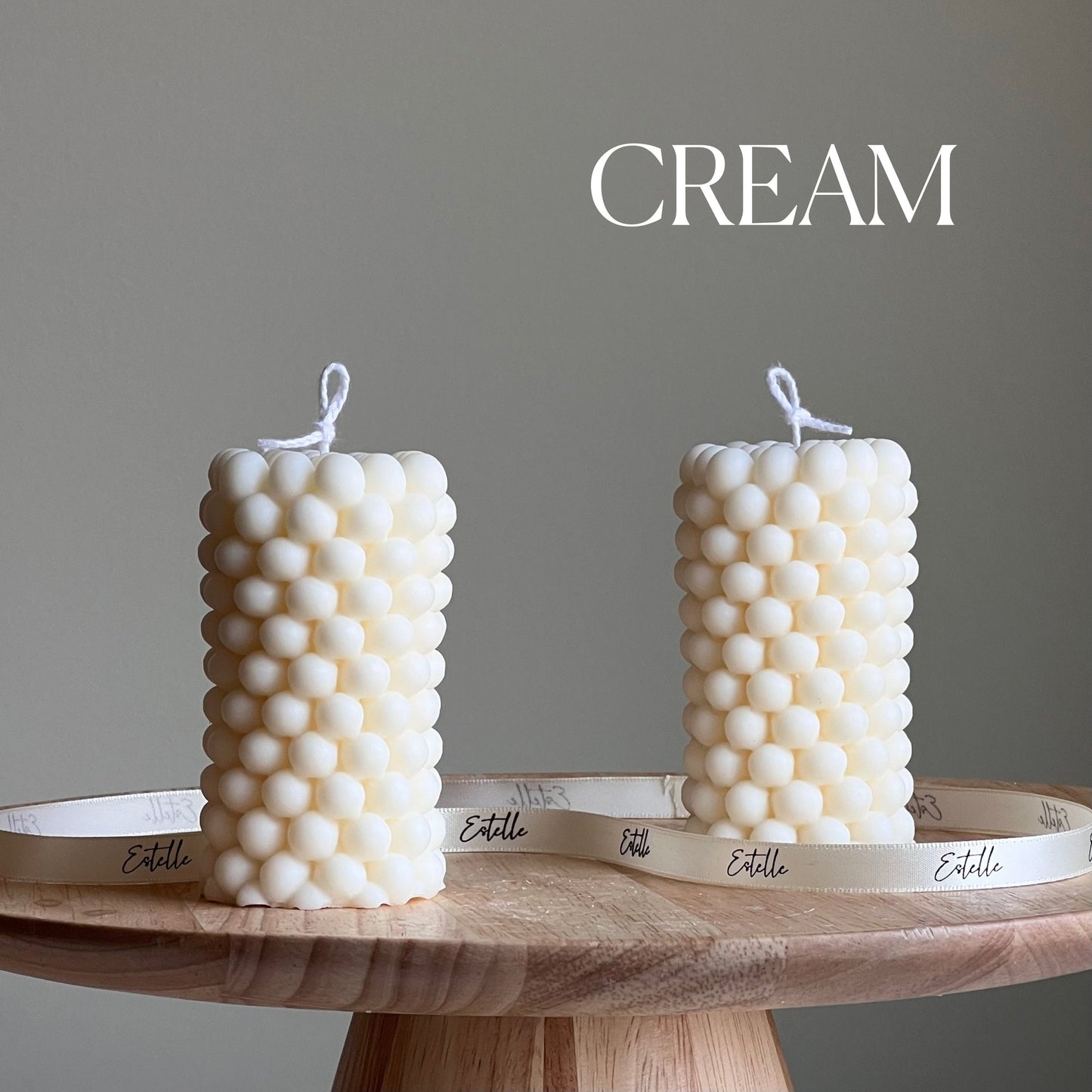 Bubble Pillar Candle