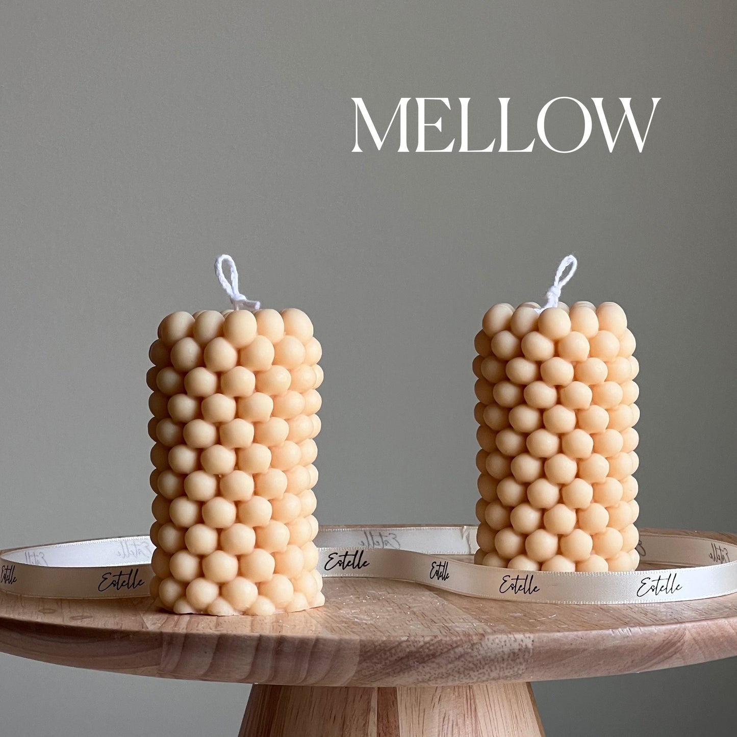 Bubble Pillar Candle