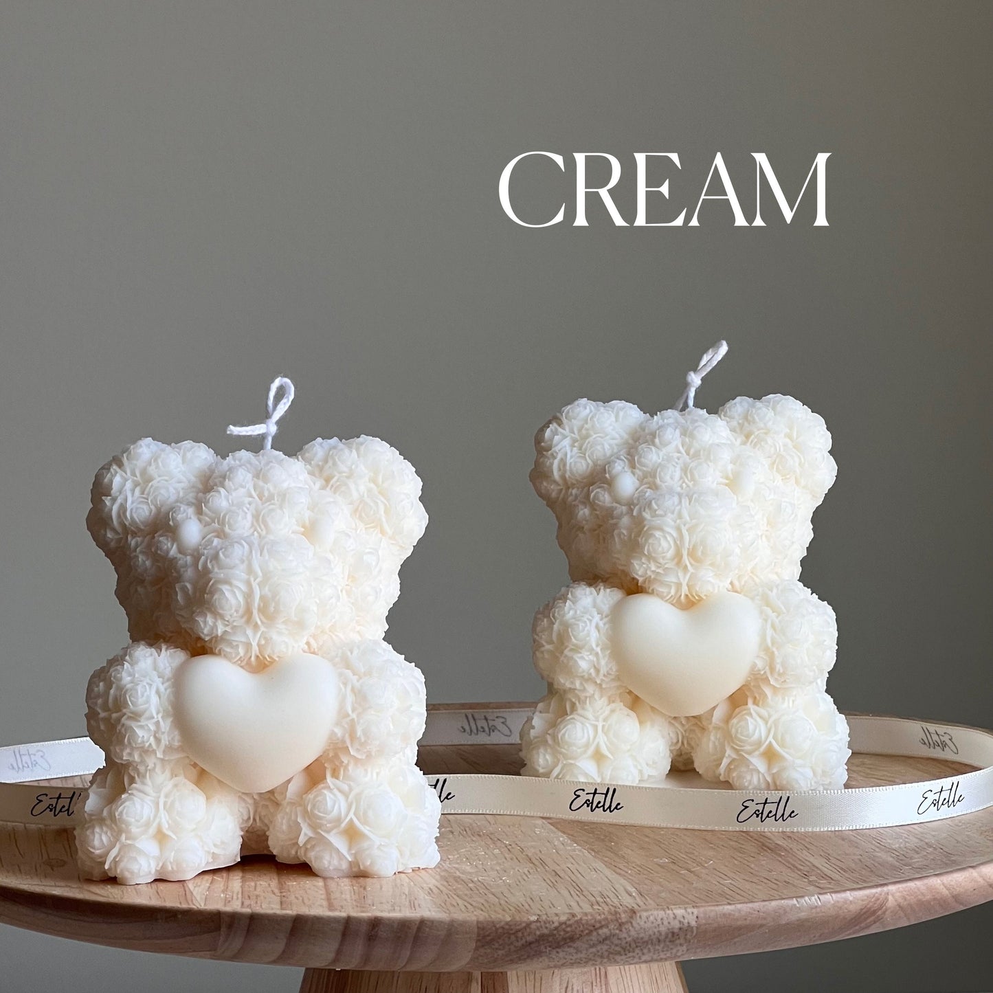 Teddy With Heart Candle