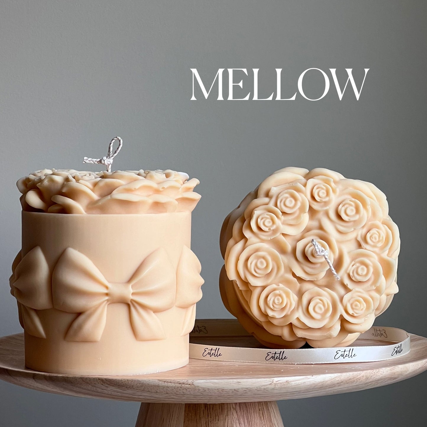 Big Rose Basket Candle