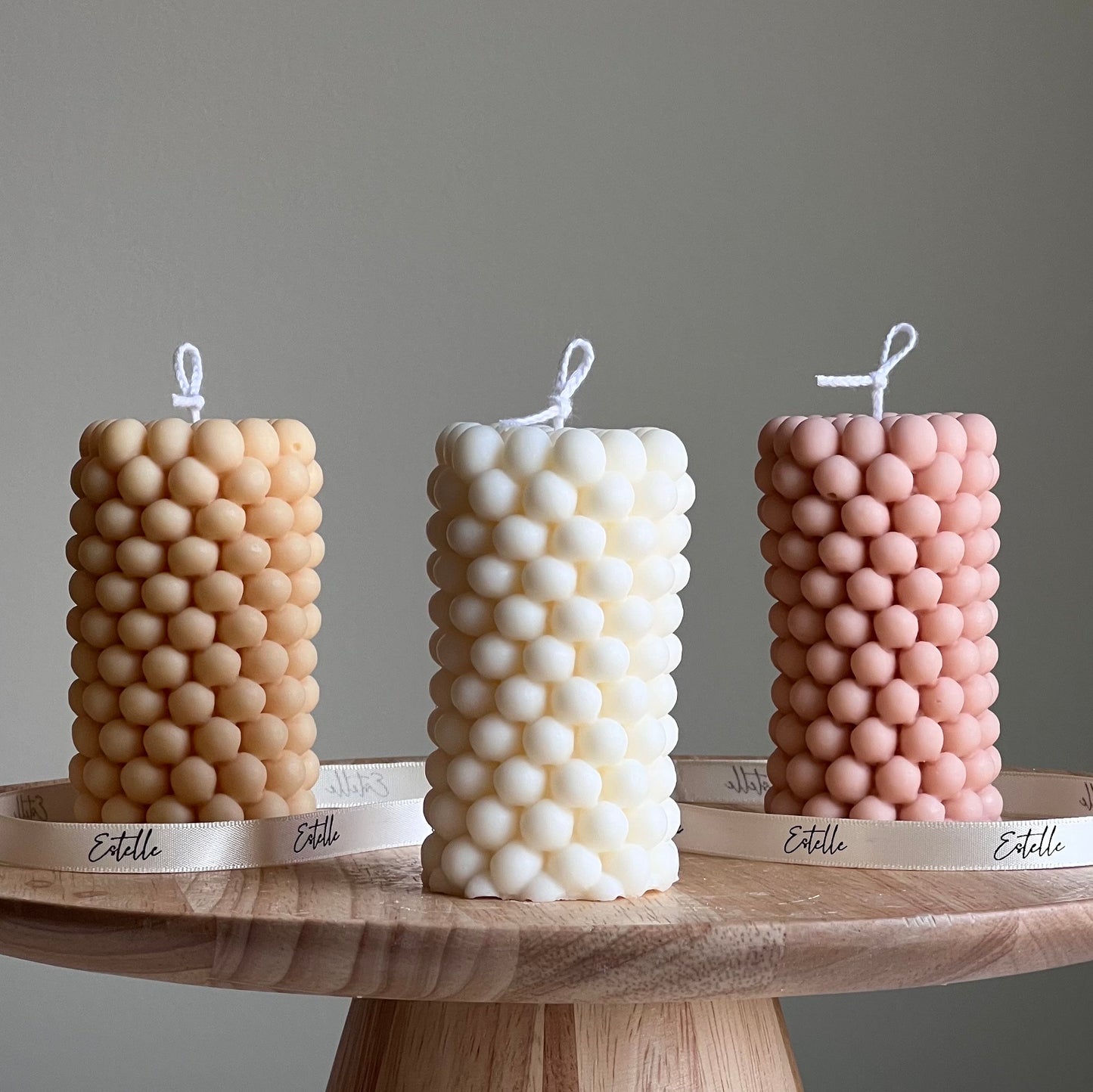 Bubble Pillar Candle