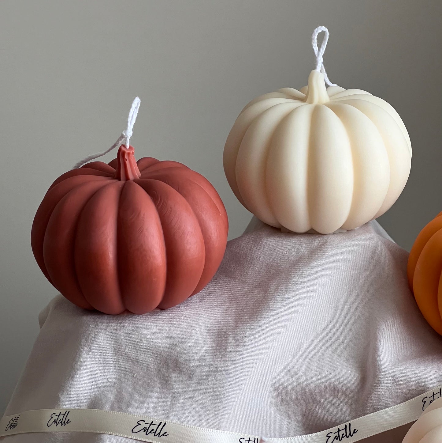 Large Autumn Pumpkin Candle
