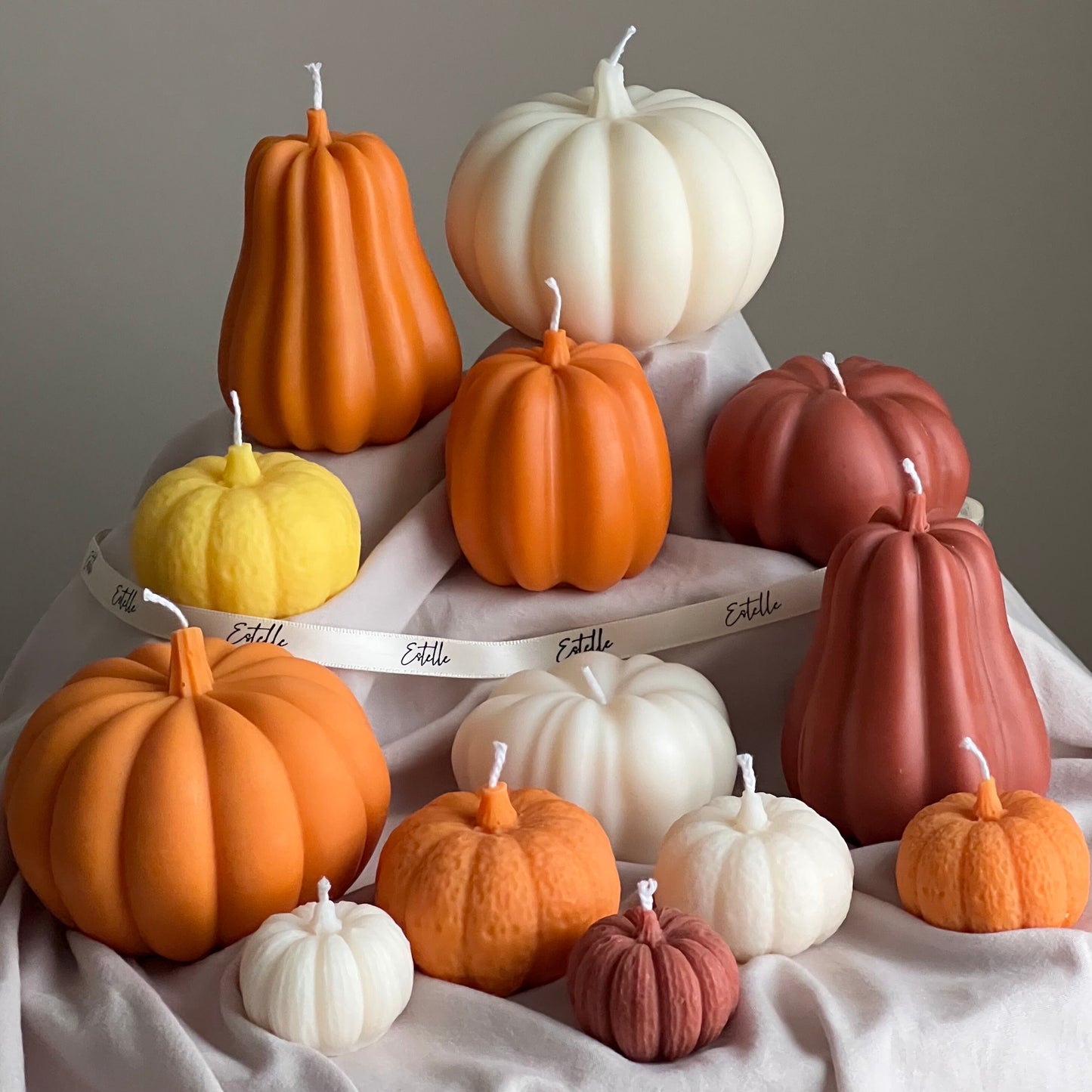 Autumn Pumpkin Candle Set