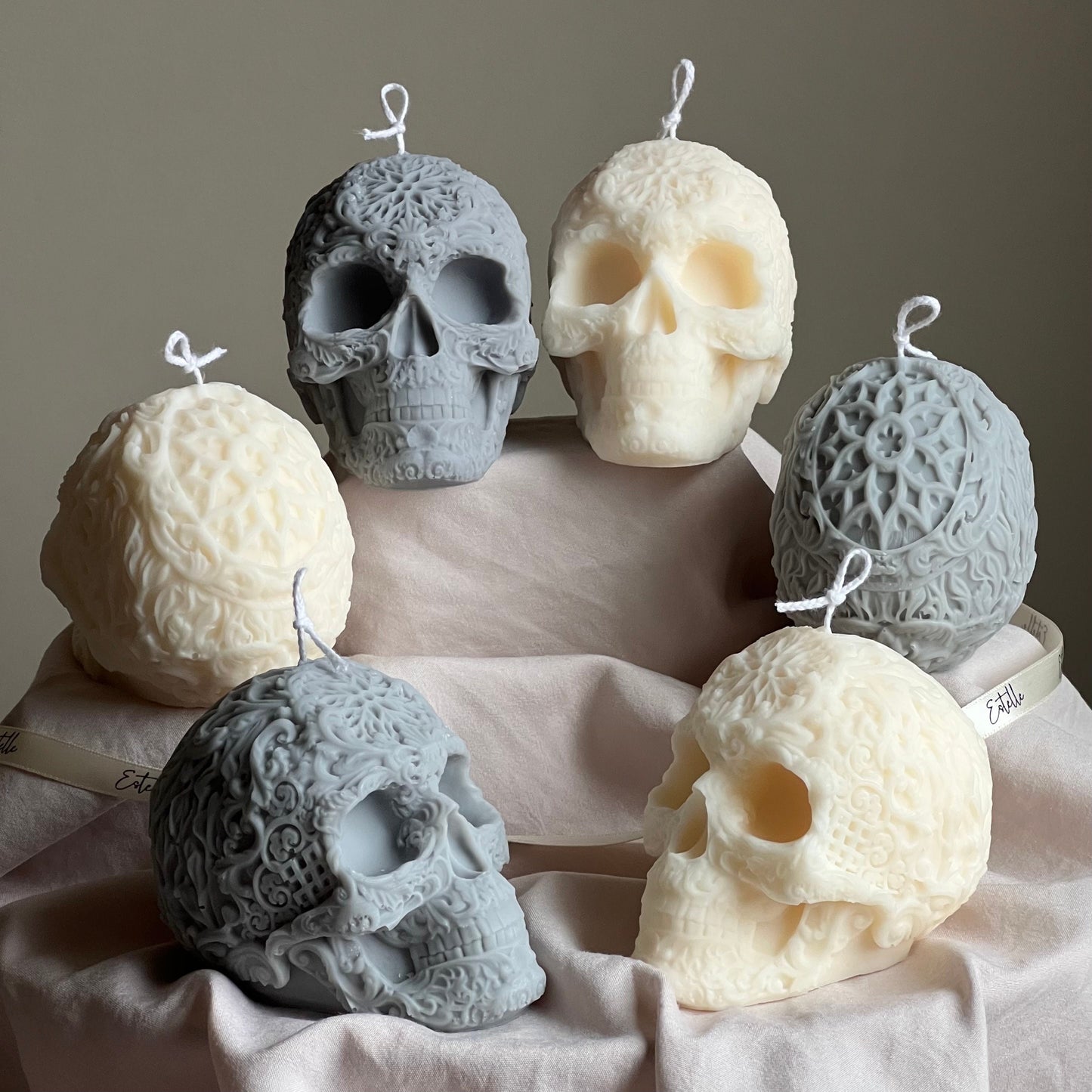 Halloween Skull Candle