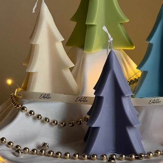 Minimalist Christmas Tree Candle