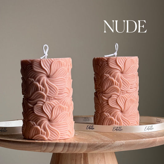Sculptural Flower Candle | Soy Wax Pillar