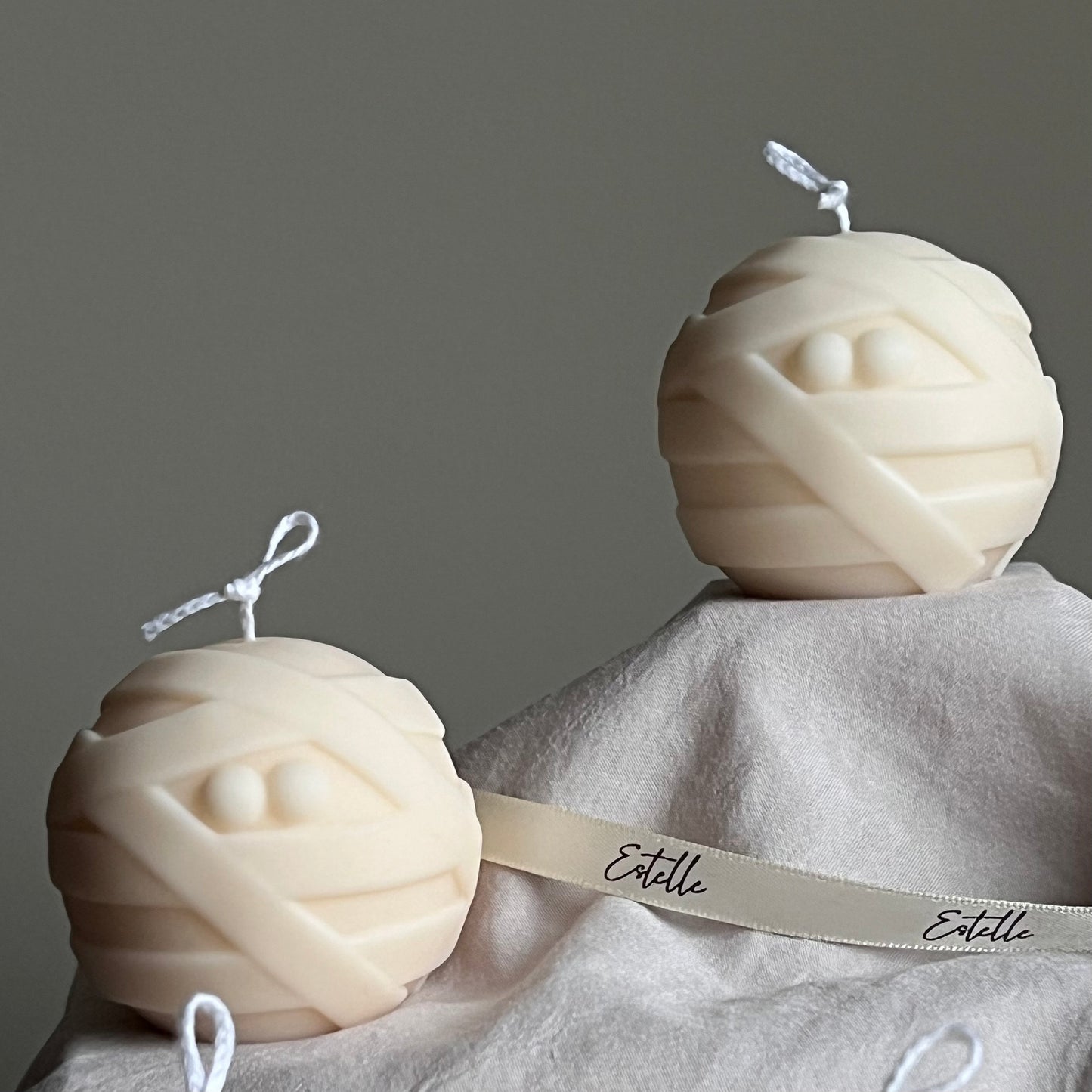 Cute Halloween Mummy Candle