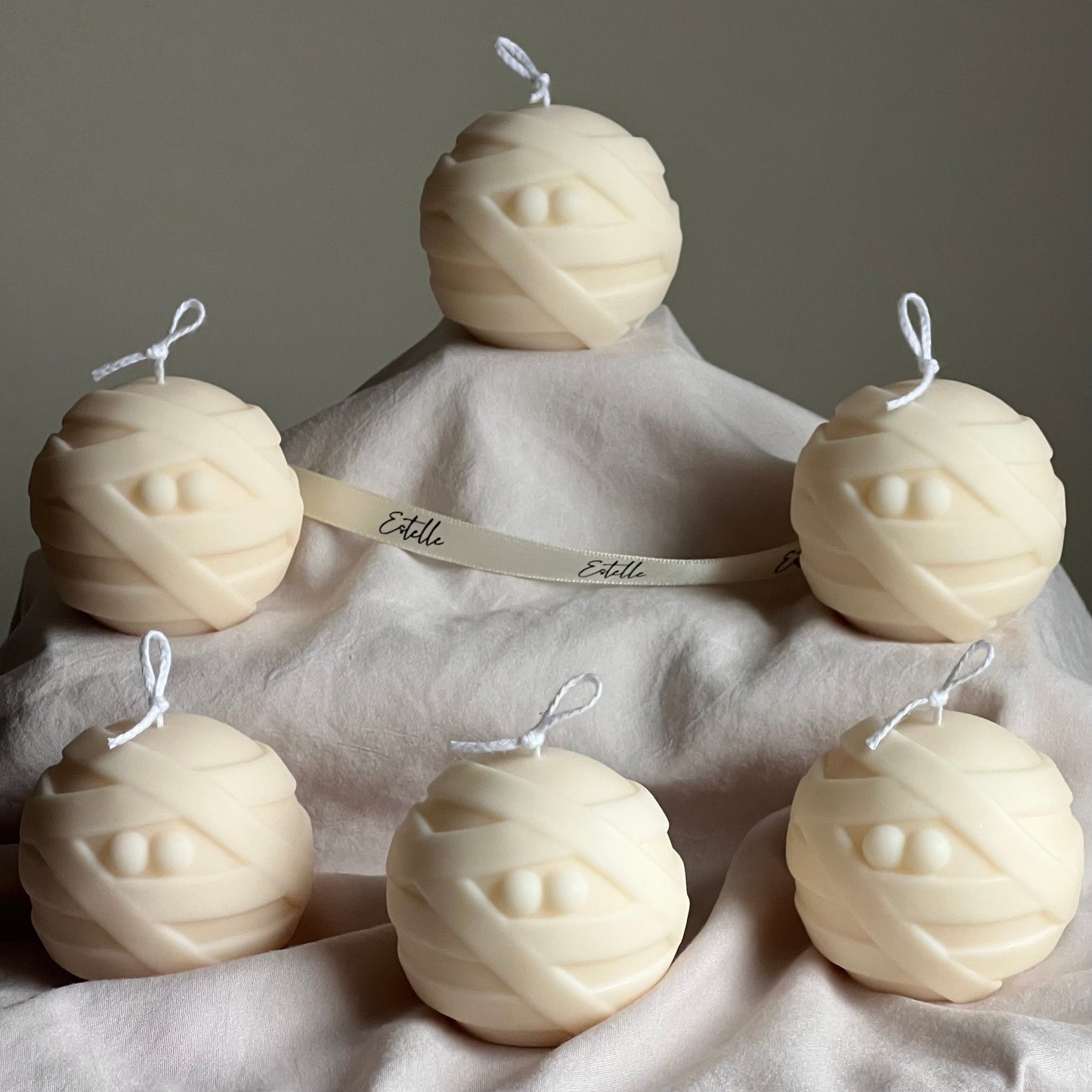 Cute Halloween Mummy Candle