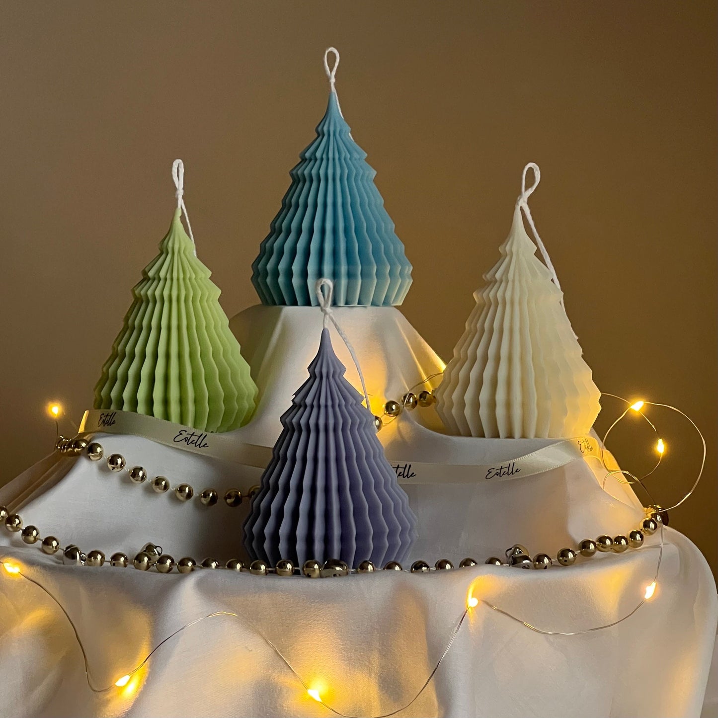 Origami Christmas Tree Candle