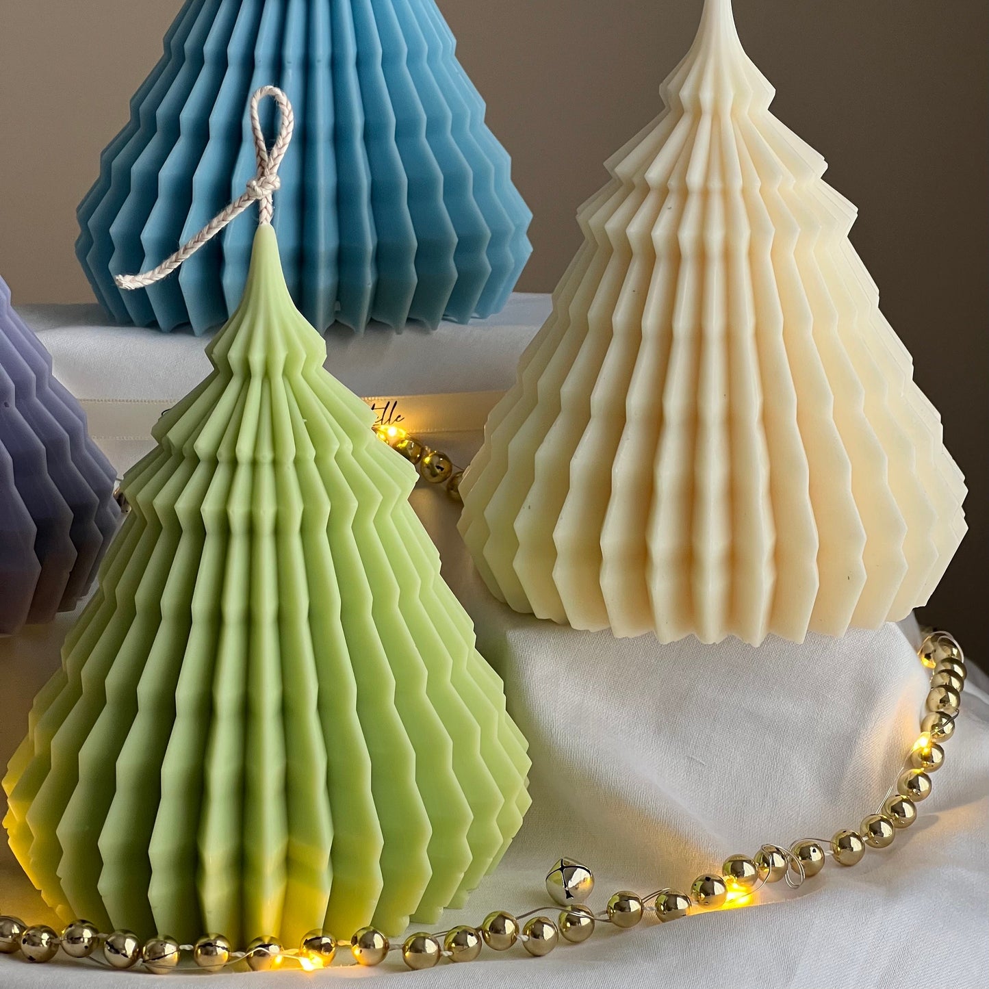 Large Origami Christmas Tree Candle