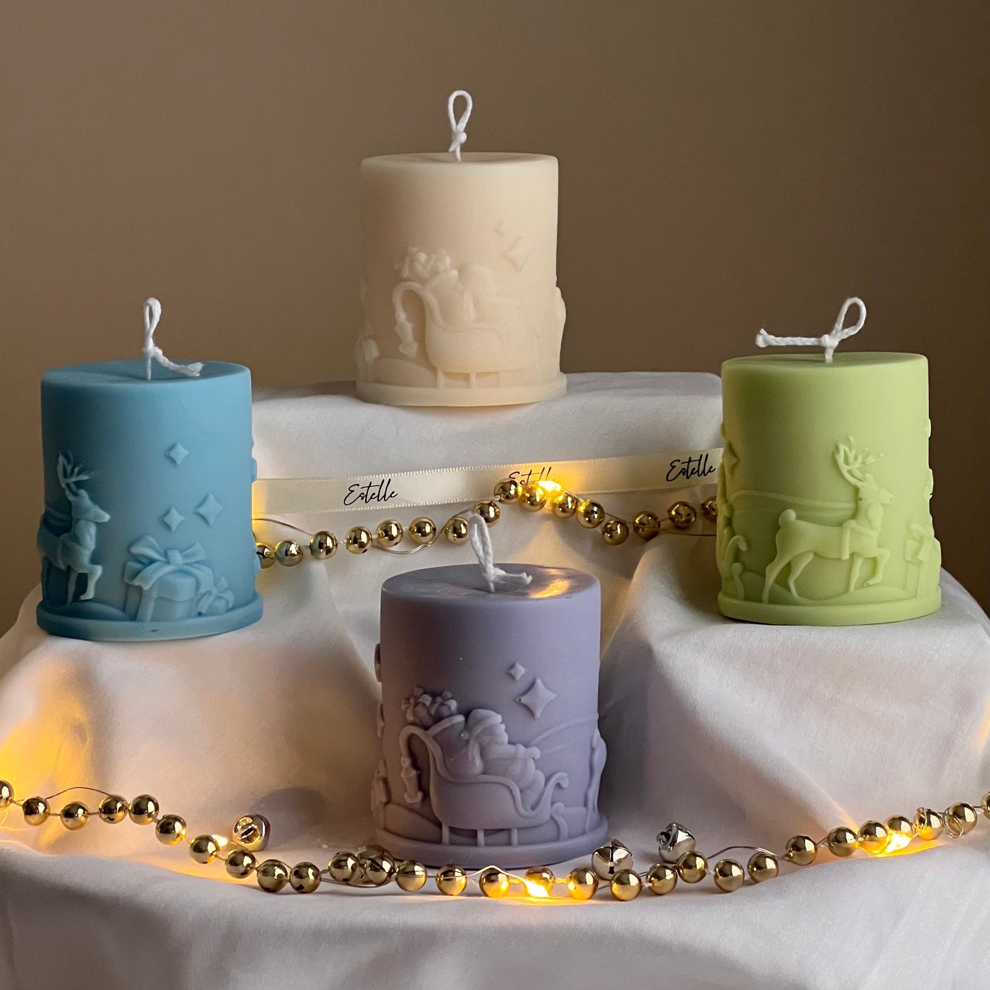 Santa Claus Pillar Candle