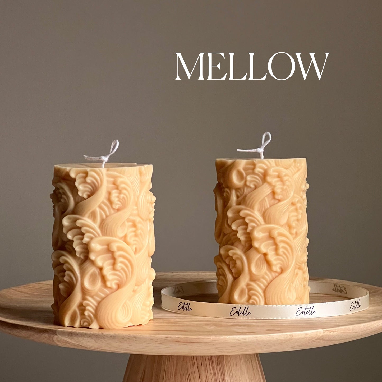 Wave Pillar Candle