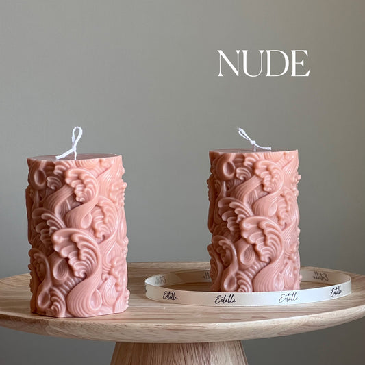 Wave Pillar Candle
