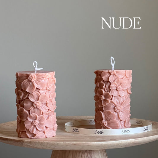 Sakura Pillar Candle