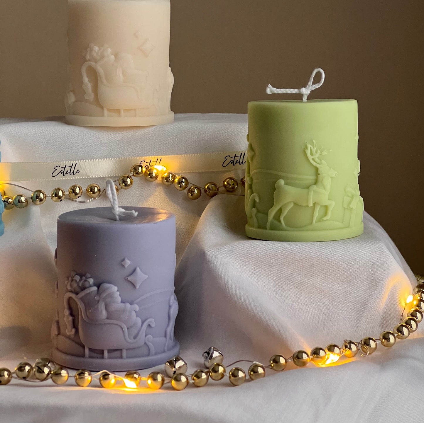 Santa Claus Pillar Candle