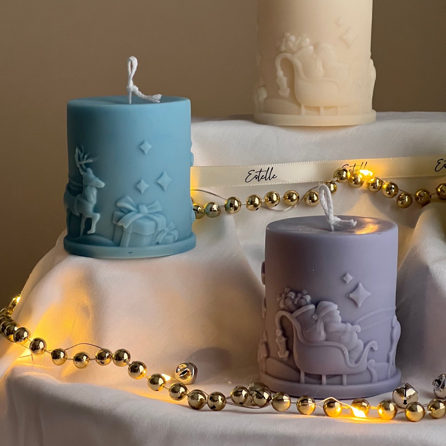 Santa Claus Pillar Candle
