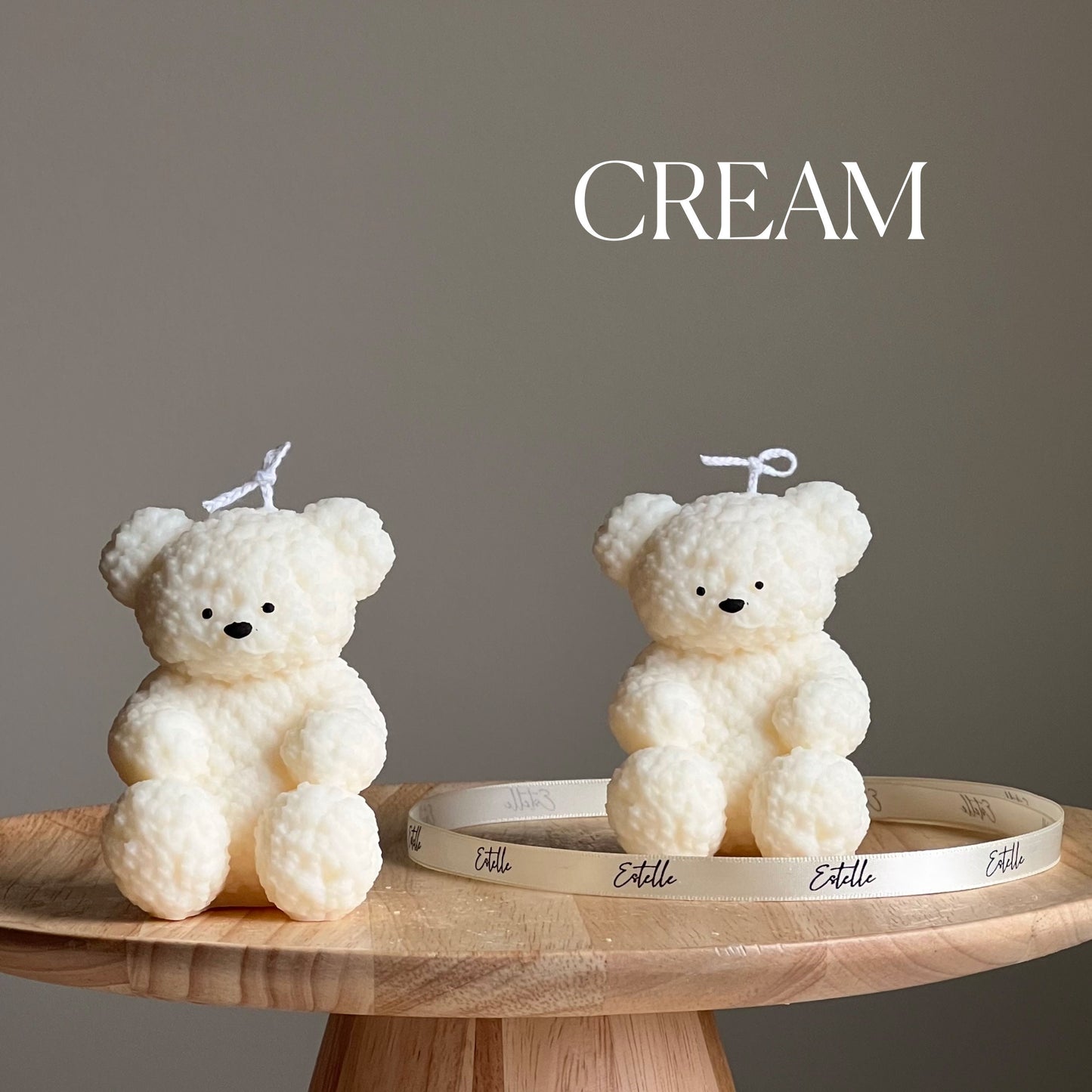 Cute Fluffy Bear Candle