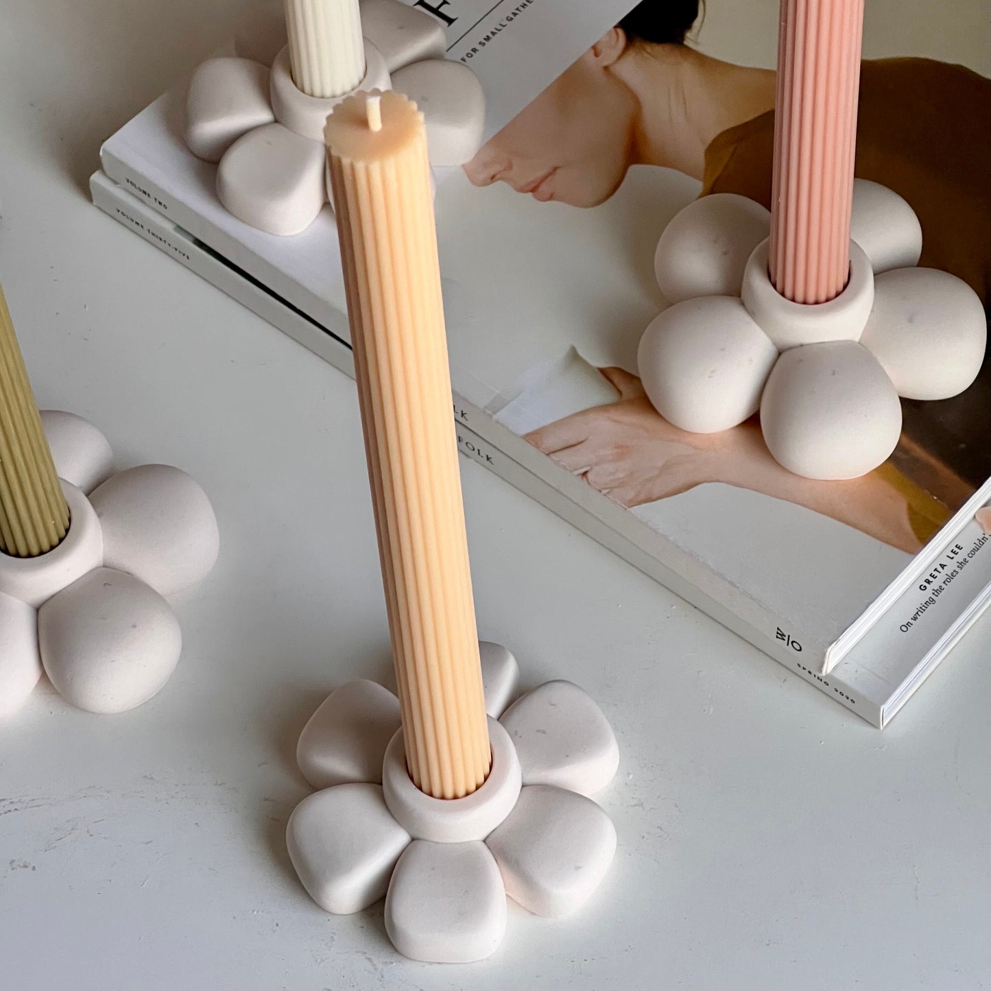 Flower Candlestick Holder