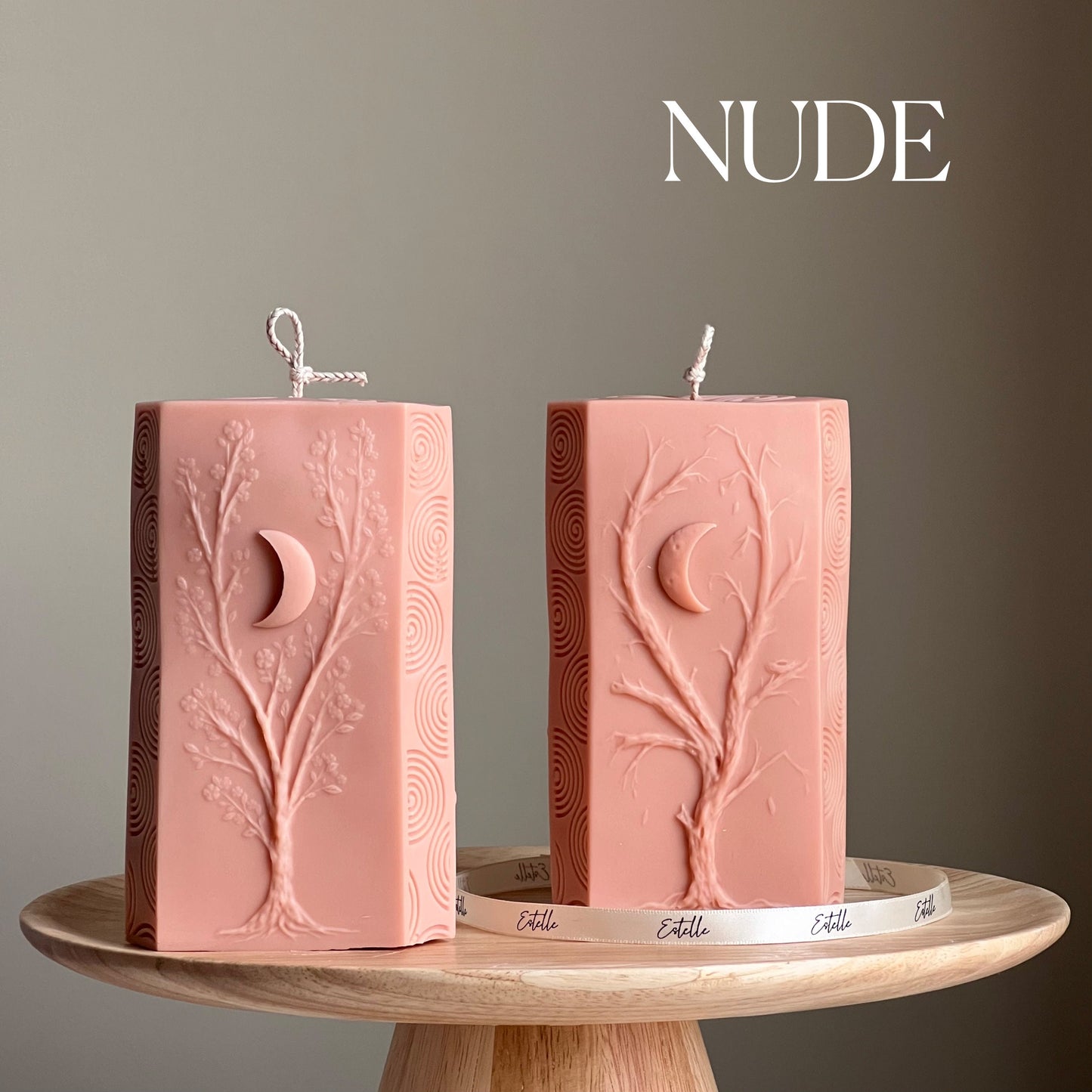 Huge Triangle Moon Seasons Candle
