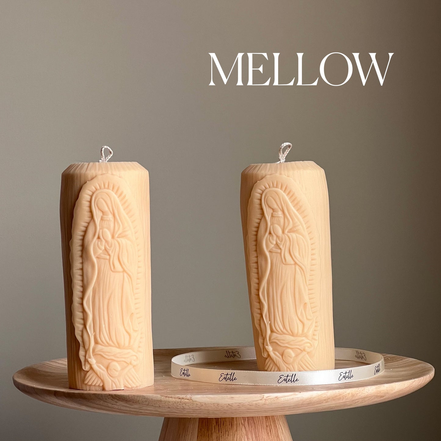 Mother Mary Pillar Candle