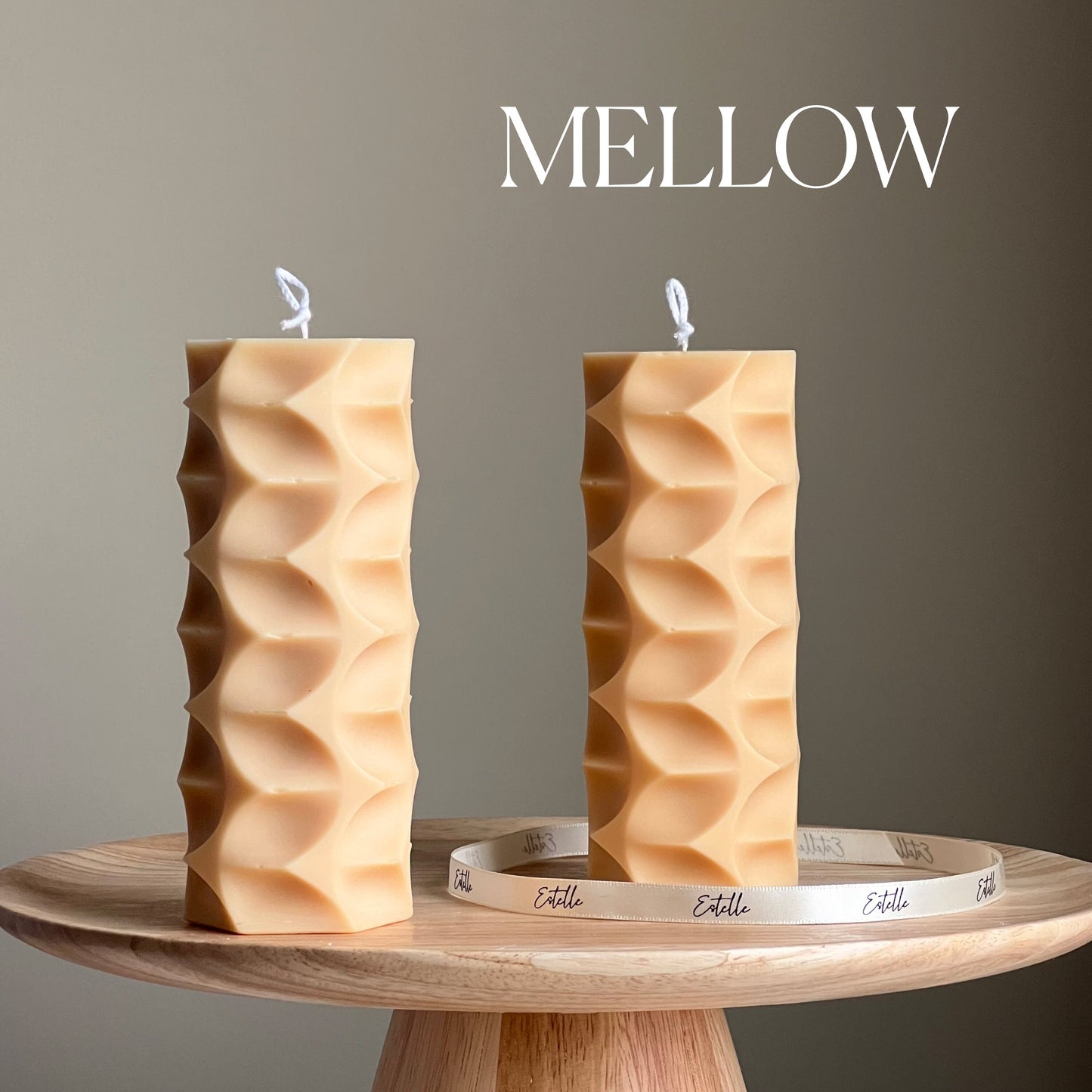 Geometric Pillar Candle